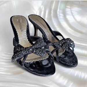 Y2K Enzo Angiolini Velvet Heels